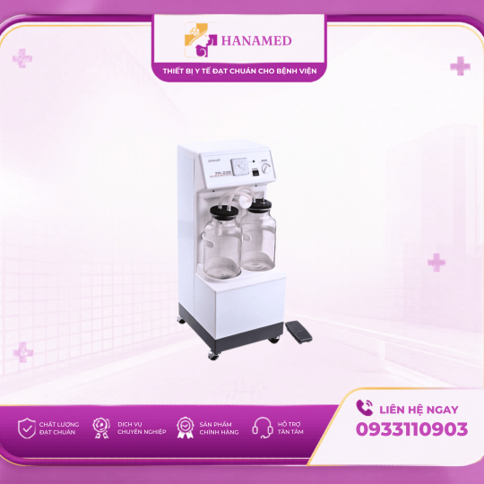 MÁY HÚT DỊCH 2 BÌNH 40L YUWELL MODEL: 7A-23B