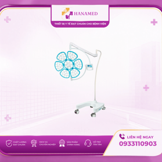 ĐÈN PHẪU THUẬT DI ĐỘNG MINGXU MODEL: MXLED700 Mobile Petal